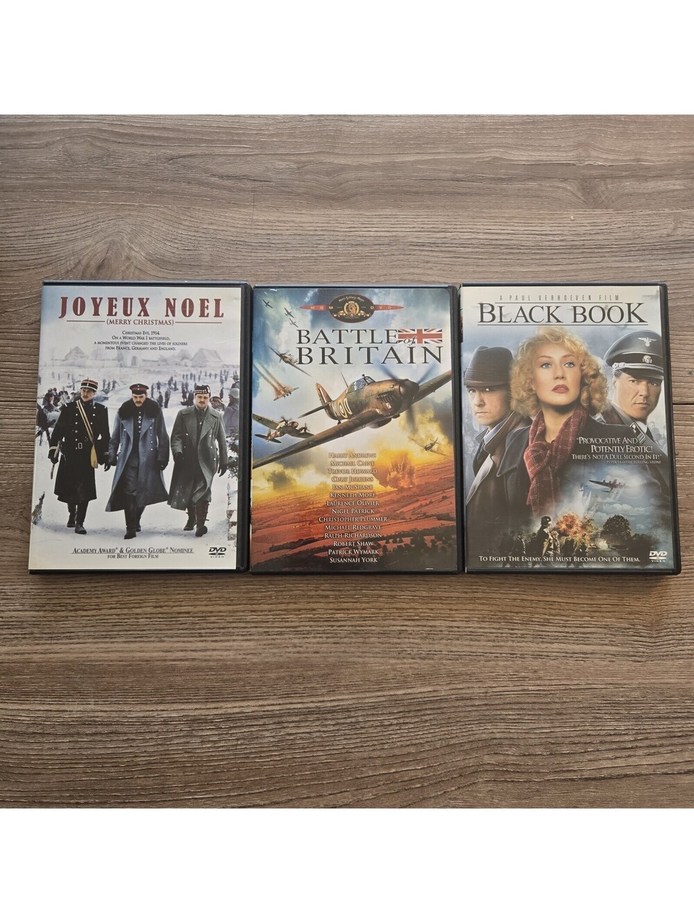 Joyeux Noel + Battle of Britain + Black Book (3-DVD LOT) WWII War Drama Films